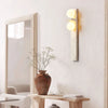 Applique Murale Cube Marbre Blanc Veiné Wabi-Sabi Design - Chambre Salle de Bain Salon — Alejandra