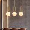 Suspension Dôme Bois Naturel et Métal Bicolore Nordique Design - Cuisine Chambre Salon — Positano