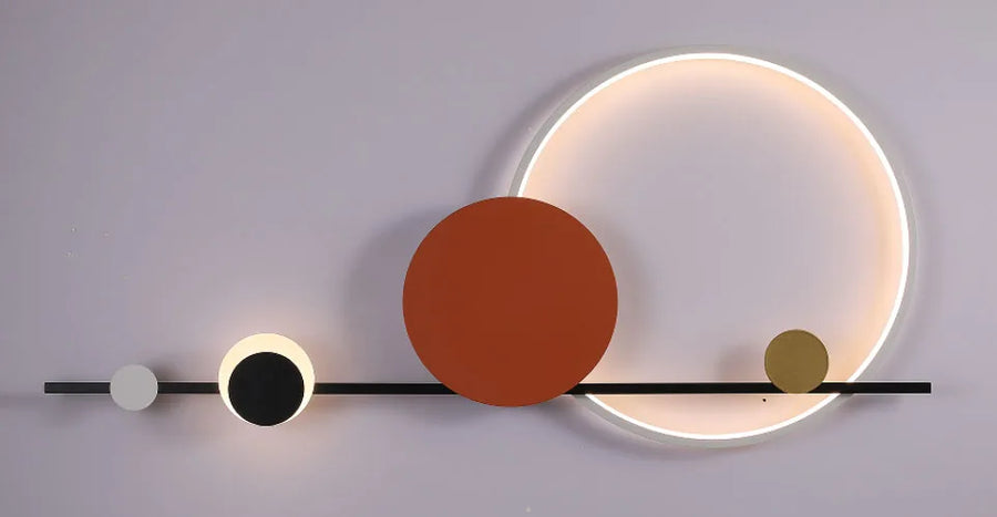 Natália Cercles Métal Multicolore Minimaliste