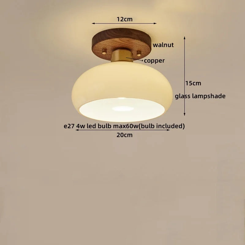 Lumio Vintage Verre Transparent et Bois Naturel