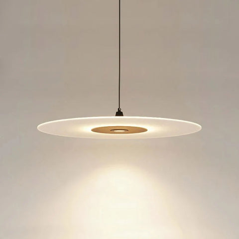 Suspension Disque Métal Blanc Minimaliste Design - Cuisine Salon Salle à Manger — Keiko