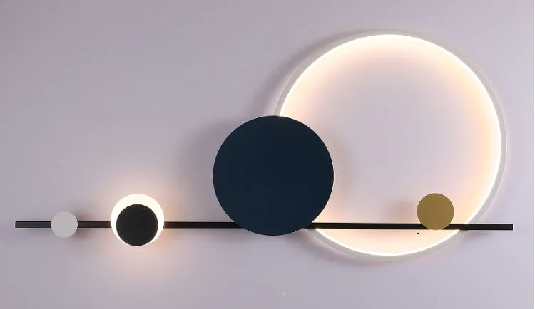 Natália Cercles Métal Multicolore Minimaliste