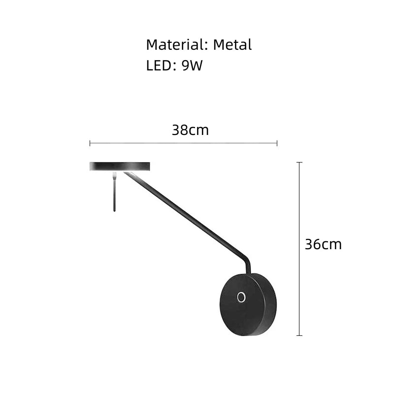 Nëris Bras Long Métal Noir Minimaliste