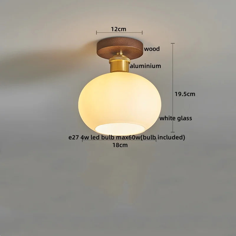 Lumio Vintage Verre Transparent et Bois Naturel