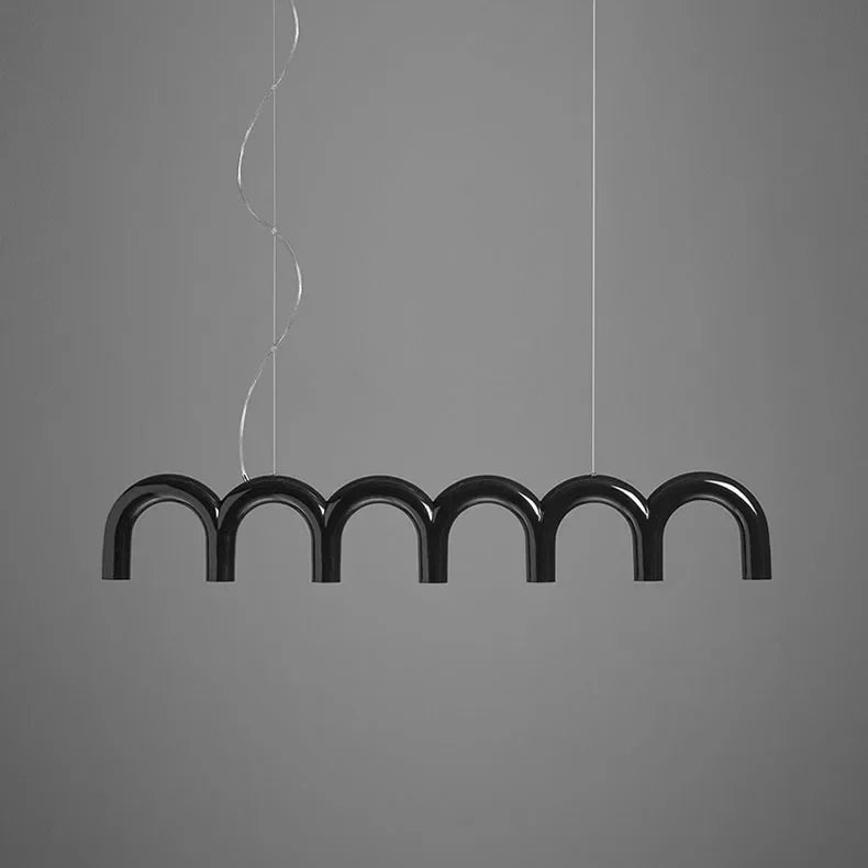 Fabrizia Arches Métal Noir Brillant Minimaliste