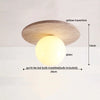 Rasha Anneau Pierre Beige Minimaliste
