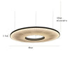 Suspension Anneaux Verre Opalin Blanc Épuré Design - Chambre Salon Cuisine — Halo