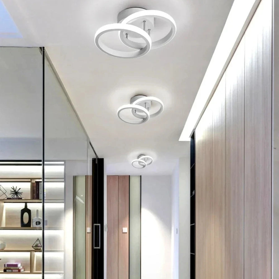 Plafonnier Cylindre Bois et Métal Pastel Nordique Design Moderne - Salon Chambre Salle à Manger — Colure