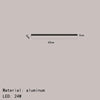 Elowen Linéaire Aluminium Noir Minimaliste