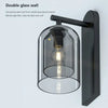Orm Cloche Verre Fumé et Métal Noir