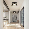 Suspension Rail Cylindres Acier Noir Mat Minimaliste Design - Chambre Salon Cuisine — Réglette