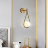 Applique Murale Goutte Métal Noir et Laiton Brillant Noire - Chambre Salon Salle de Bain — Ekua