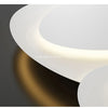 Lazare Disque Lune Éclairée Verre Opalin Blanc