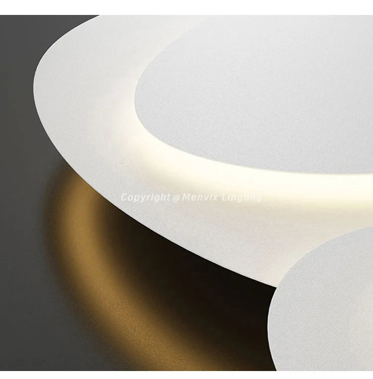 Lazare Disque Lune Éclairée Verre Opalin Blanc