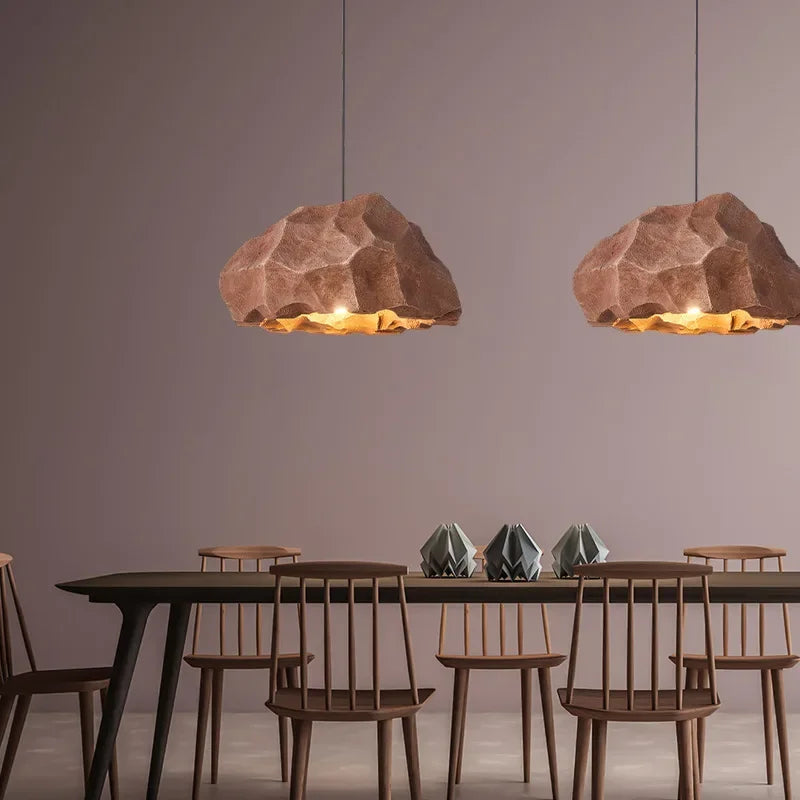 Suspension Cylindre Tissu Beige Minimaliste Design - Chambre Salon Cuisine — Splendor