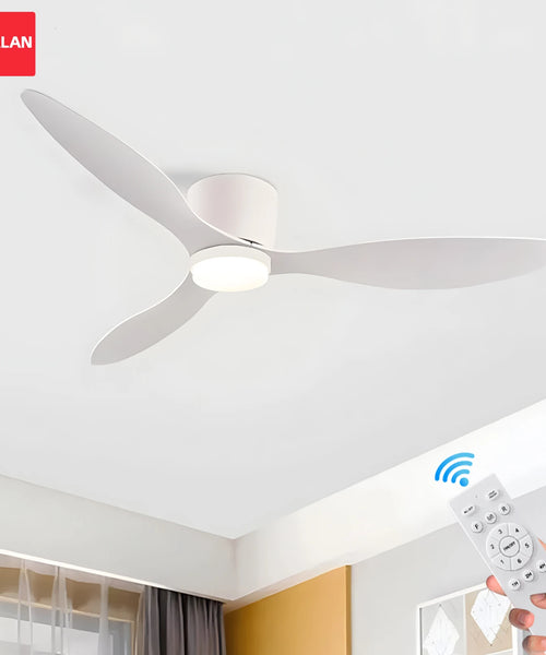 Ventilateur de Plafond Compact avec Éclairage LED
