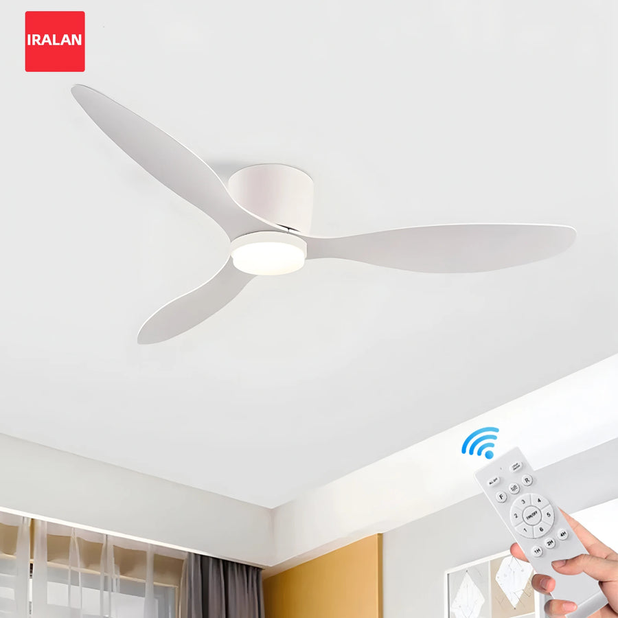 Ventilateur de Plafond Compact avec Éclairage LED