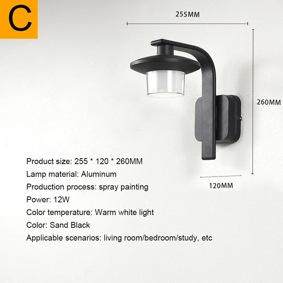 Cylindre Verre Opalin et Métal Noir — Lumio