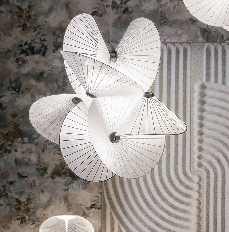 Suspension Dôme Papier Mâché Blanc Épuré Design - Chambre Salon Cuisine — Voûte