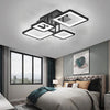Plafonnier Géométrique Aluminium Noir Mat Minimaliste Design Moderne - Salle de Bain Salon Chambre — Hexo