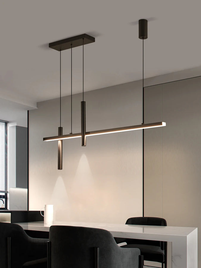Neva Linéaire Métal Noir Mat Minimaliste
