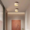 Plafonnier Cylindre Béton Blanc Minimaliste Design Moderne - Salle de Bain Salon Chambre — Thuban