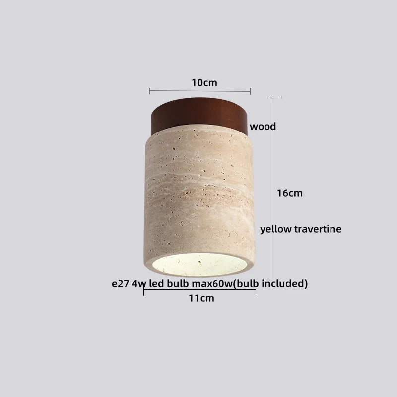 Rasha Anneau Pierre Beige Minimaliste