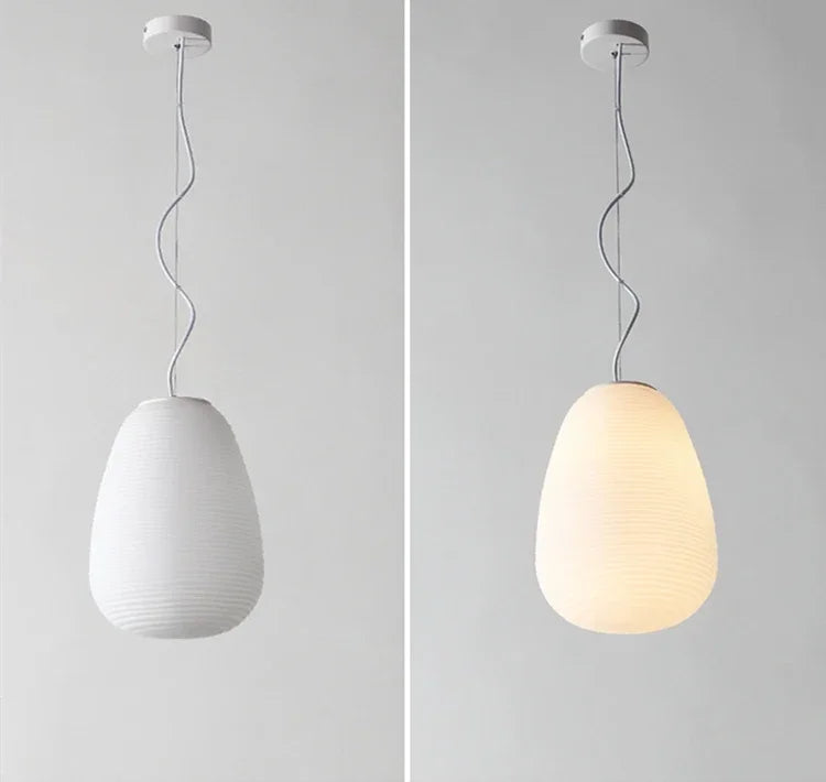 Rimini Trio Papier Plissé Blanc Minimaliste
