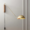 Applique Murale Bras Laiton Doré Minimaliste Design Moderne Dorée - Chambre Salle de Bain Salon — Dorado