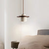 Suspension Cylindre Béton et Métal Marron Minimaliste Design - Chambre Salon Cuisine — Hypatia