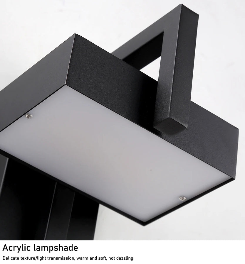 Géométrique Métal Noir Mat Minimaliste — Polygo