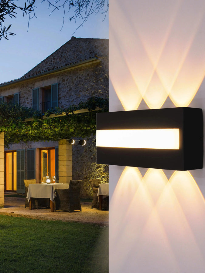 Lumis240 Rectangle Métal Noir Minimaliste