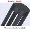 Lampadaire Cylindre Métal Noir Minimaliste Design - Salon Bureau Chambre — Torre