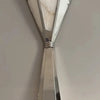 Ashanti Éventail Métal Brossé Art Déco