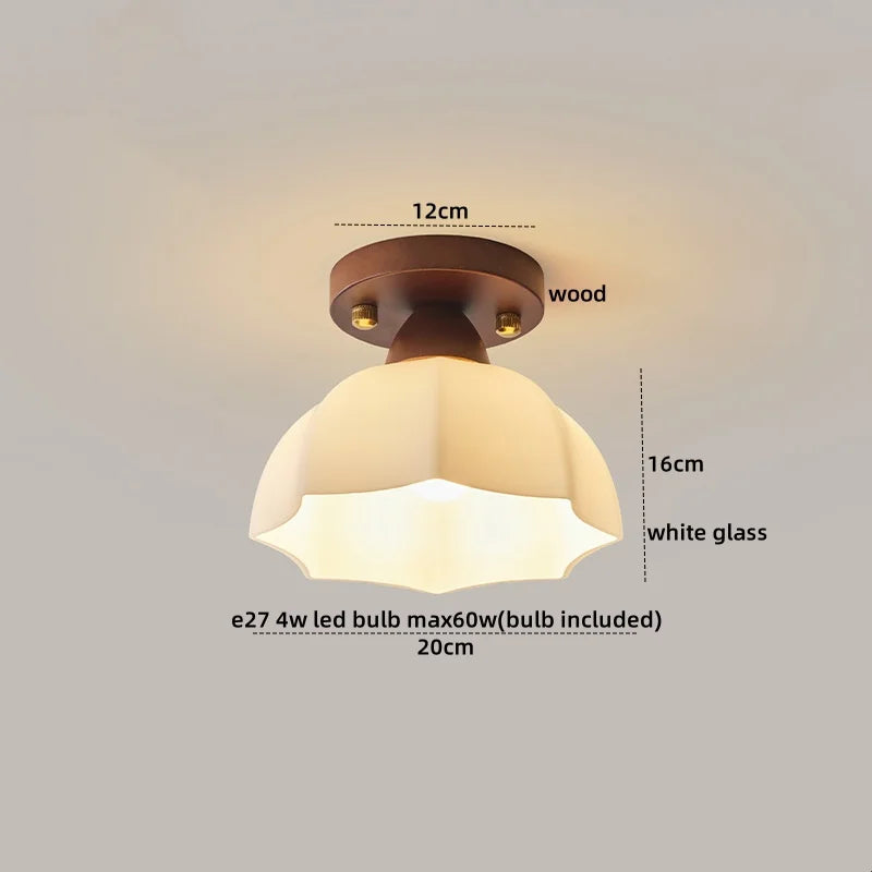 Lumio Vintage Verre Transparent et Bois Naturel