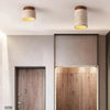 Plafonnier Cylindre Béton Blanc Minimaliste Design Moderne - Salle de Bain Salon Chambre — Thuban