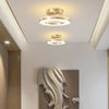 Plafonnier Anneaux Laiton Doré Minimaliste Design Moderne - Salon Salle à Manger Chambre — Ivoire