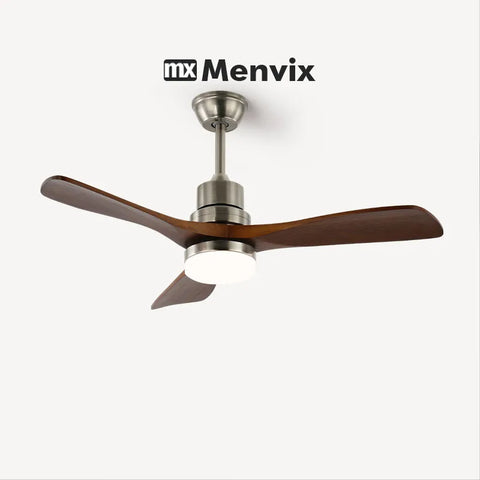 Ventilateur de Plafond Bois 3 Pales avec Éclairage