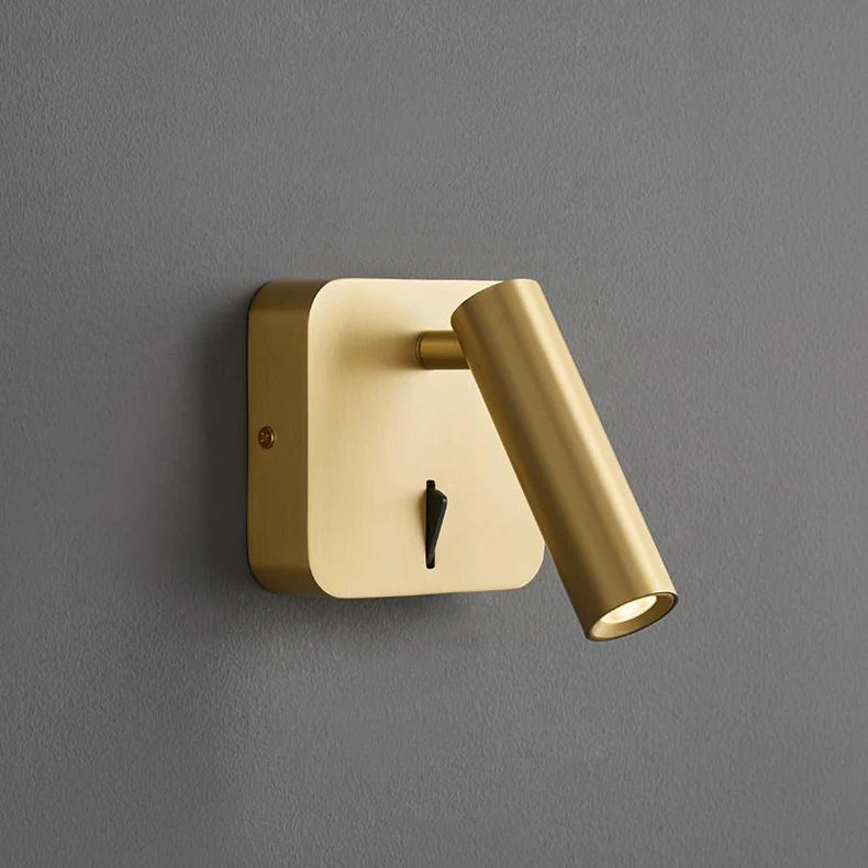 Applique Murale Cylindre Acier Noir Minimaliste Design Moderne Noire - Chambre Salle de Bain Salon — Grenat