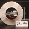 Alva Disque Marbre Blanc et Laiton Épuré