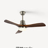 Ventilateur de Plafond Bois 3 Pales avec Éclairage