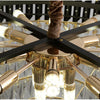 Luísa Cascade Cristal et Métal Doré Art Déco
