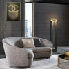 Lampadaire Cylindre Métal Noir et Verre Ambré - Salon Bureau Chambre — Prisme