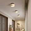 Plafonnier Cylindre Béton Blanc Minimaliste Design Moderne - Salle de Bain Salon Chambre — Thuban