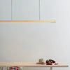 Suspension Barre Bois Naturel Minimaliste Design - Cuisine Chambre Salon — Linéo