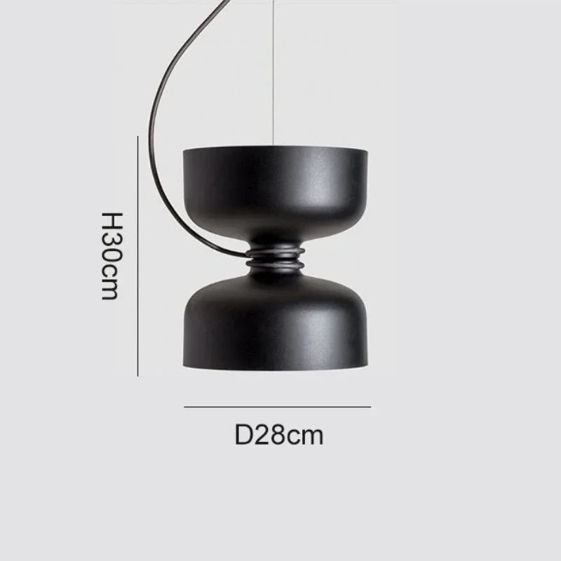 Hero Cylindre Métal Noir et Blanc Minimaliste