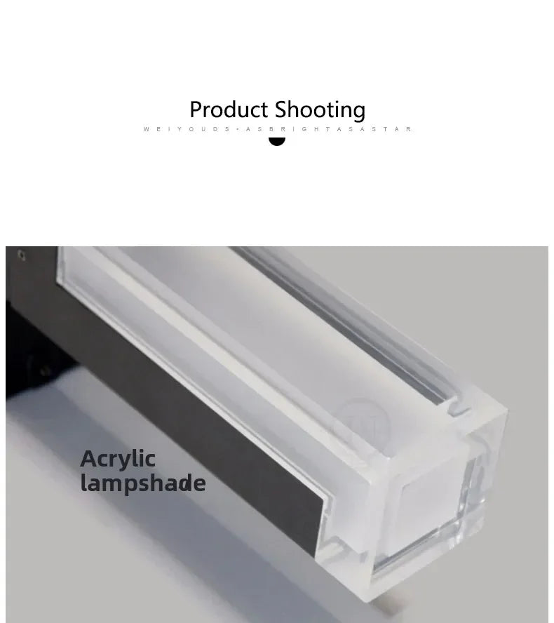 Cylindre Verre Transparent et Métal Noir — Lumio