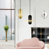 Suspension Cylindre Laiton et Marbre Blanc Art Déco - Chambre Salon Cuisine — Arabella