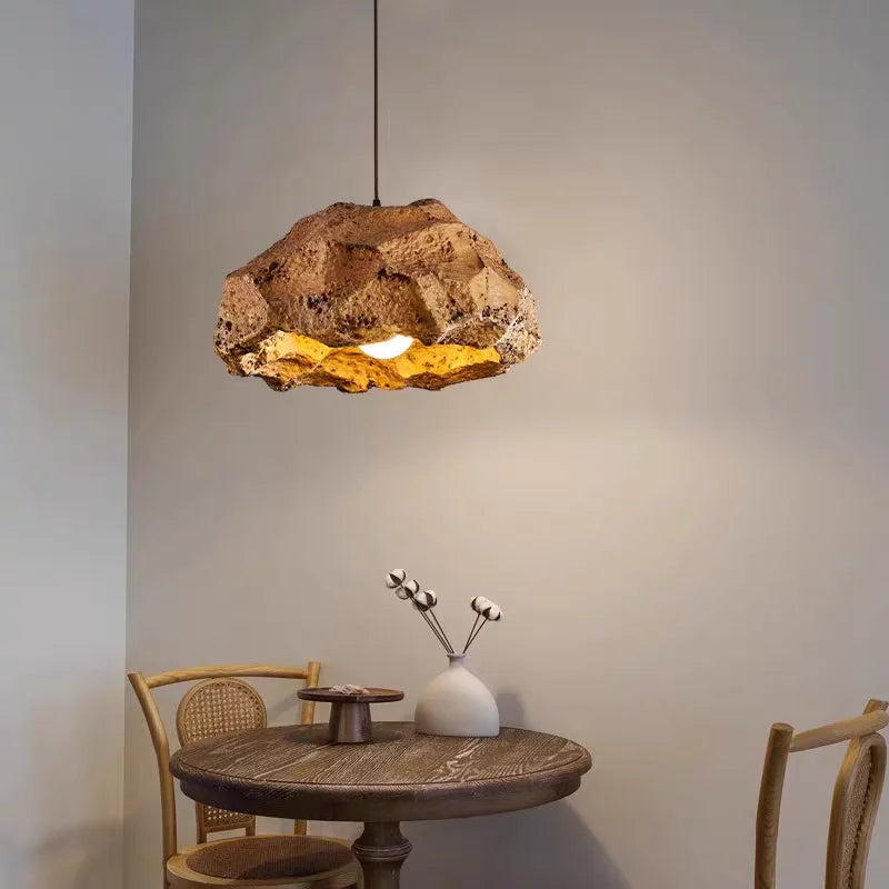 Suspension Cylindre Tissu Beige Minimaliste Design - Chambre Salon Cuisine — Splendor