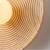 Applique Murale Bois Naturel Disque Rond Texturé Ronde - Chambre Salon Salle de Bain — Éclat